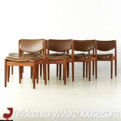 Finn Juhl Finn Juhl for France and Son Mid Century Model 197 Teak Dining Chairs Set of 8 - 3437045