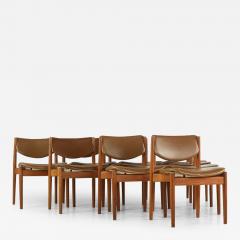 Finn Juhl Finn Juhl for France and Son Mid Century Model 197 Teak Dining Chairs Set of 8 - 3440165