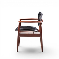 Finn Juhl Finn Juhl for Niels Vodder NV 48 Mid Century Danish Teak Lounge Chairs Pair - 4710106