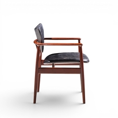Finn Juhl Finn Juhl for Niels Vodder NV 48 Mid Century Danish Teak Lounge Chairs Pair - 4710110
