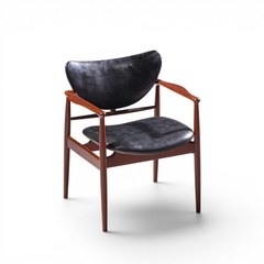 Finn Juhl Finn Juhl for Niels Vodder NV 48 Mid Century Danish Teak Lounge Chairs Pair - 4710111