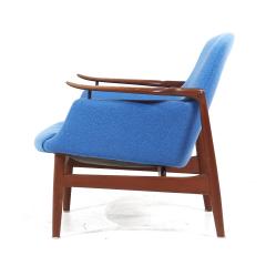 Finn Juhl Finn Juhl for Niels Vodder NV 53 Blue Chairs Pair - 4435869