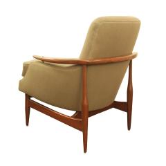 Finn Juhl Inspired Pair of Danish Mid Century Lounge Chairs 1970s - 2939817