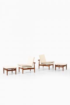 Finn Juhl Japan Easy Chairs Model FD 137 Designed by Finn Juhl 1950s - 4612353