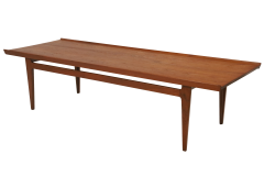 Finn Juhl Large Solid Teak Scandinavian Modern Coffee Table Designed by Finn Juhl - 3448669