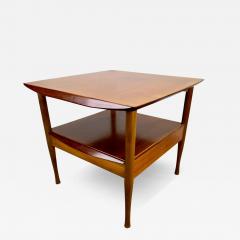 Finn Juhl Mid Century Modern Scandinavian Teak Side Table with Shelf after Finn Juhl - 3475143