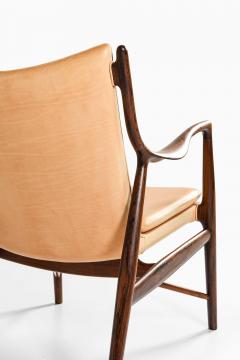 Finn Juhl NV 45 Easy Chair in Rosewood Leather by Finn Juhl 1945 - 4615280