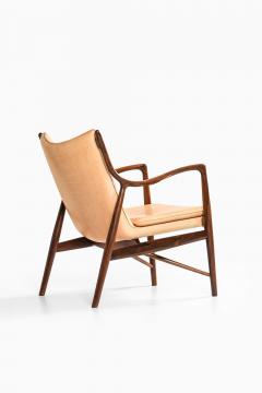 Finn Juhl NV 45 Easy Chair in Rosewood Leather by Finn Juhl 1945 - 4615282
