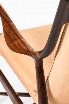 Finn Juhl NV 45 Easy Chair in Rosewood Leather by Finn Juhl 1945 - 4615283