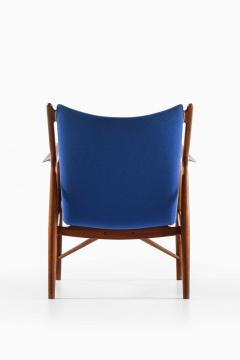 Finn Juhl NV 45 Easy Chair in Teak Leather Wool by Finn Juhl 1945 - 4758884