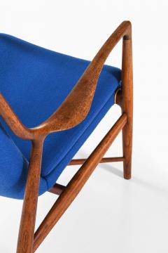 Finn Juhl NV 45 Easy Chair in Teak Leather Wool by Finn Juhl 1945 - 4758893