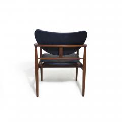 Finn Juhl Pair of Finn Juhl NV 48 Chair Blue Leather - 2933125