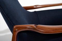 Finn Juhl Pair of Finn Juhl NV53 Lounge Chairs in Rare Brazilian Rosewood - 4470586
