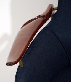 Finn Juhl Pair of Finn Juhl NV53 Lounge Chairs in Rare Brazilian Rosewood - 4470593