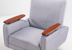 Finn Juhl Pair of newly upholstered lounge chairs in the manner of Finn Juhl circa 1950  - 3446081