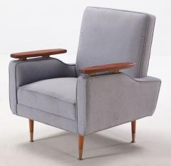 Finn Juhl Pair of newly upholstered lounge chairs in the manner of Finn Juhl circa 1950  - 3446084