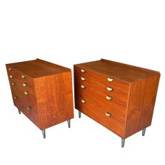 Finn Juhl Pair teak chests by Finn Juhl for Baker 1950s - 4723099
