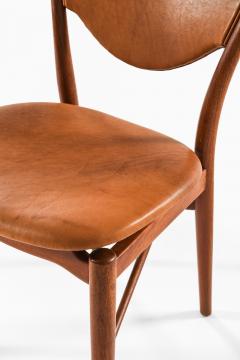 Finn Juhl Set of 6 Dining Chairs in Leather and Teak by Finn Juhl 1952 - 4565041