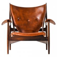 Finn Juhl The Chieftain Easy Chair in Leather and Rosewood by Finn Juhl 1950s - 4557601