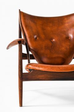 Finn Juhl The Chieftain Easy Chair in Leather and Rosewood by Finn Juhl 1950s - 4557602