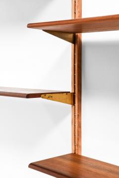 Finn Juhl Wall Mounted Bookcase in Teak Beech and Brass by Finn Juhl 1956 - 4467604