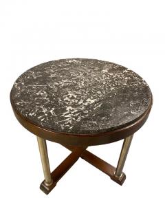 Finnish Art Deco Coffee Table in Oak Marble Circa 1930s - 3972997