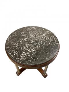 Finnish Art Deco Coffee Table in Oak Marble Circa 1930s - 3972998