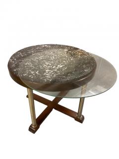 Finnish Art Deco Coffee Table in Oak Marble Circa 1930s - 3973007