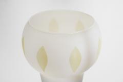 Finnish Brass and Opal Glass Chandelier by Saariston Valaisin Finland ca 1950s - 3431707