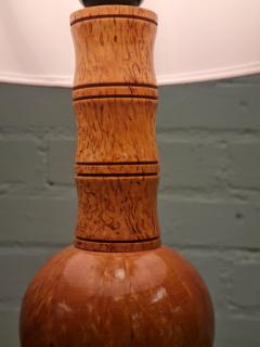 Finnish Handcrafted Curly Silver Birch Burl Table lamp 1940s - 4099663