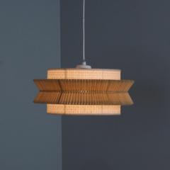 Finnish Mid Century Modern Ceiling Pendant with Stunning Paper Shade 1950s - 4551330