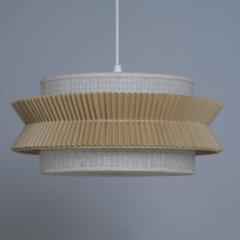 Finnish Mid Century Modern Ceiling Pendant with Stunning Paper Shade 1950s - 4551333