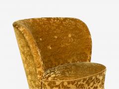 Finnish Modern Easy Chairs Damask Beech Finland 1940s - 4583233