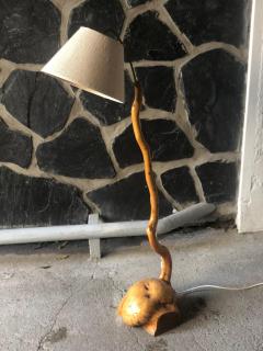 Finnish Organic Natural Design Floor Lamp Birch Burl Early 1900s - 4107783