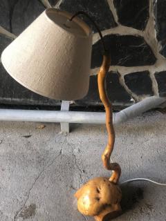 Finnish Organic Natural Design Floor Lamp Birch Burl Early 1900s - 4107784