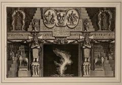 Fireplace Surround 1 Piranese Engraving Italy Circa 1760 - 1506655