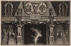 Fireplace Surround 1 Piranese Engraving Italy Circa 1760 - 1509232