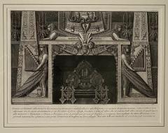 Fireplace Surround 4 Piranese Engraving Italy Circa 1760 - 1523786