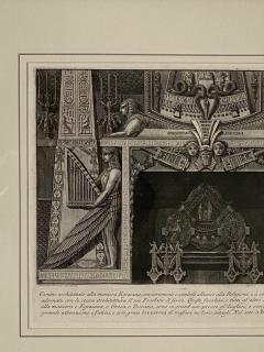 Fireplace Surround 4 Piranese Engraving Italy Circa 1760 - 1523790