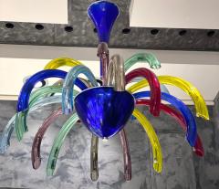 Fireworks Modern Multicolor Murano Glass Chandelier - 2620209