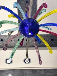 Fireworks Modern Multicolor Murano Glass Chandelier - 2620210