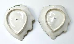 First Period Dr Wall Worcester Wall Pair of Dr Wall Worcester Porcelain Scale Blue Leaf Twig Dishes circa 1770 - 4684083