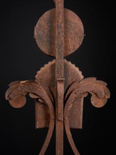 First half 20th C USA Wrought Iron Cross from a German Immigrant Cemetery - 1866986