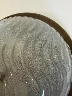 Fischer Leuchten 1960s Ice Murano Glass German Mid Century Flush Ceiling Lamp - 4486532