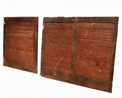 Five French rustic wooden panels 19th century possibly from a barn  - 3775232