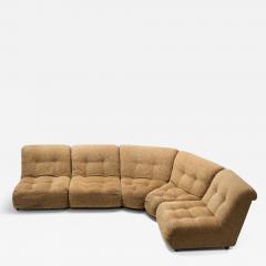 Five Piece Modular Sofa in Beige Upholstery Europe Mid 20th Century - 4681285