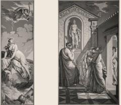 Five Wall Decoration En Grisaille by Dufour Paris France 19th Century - 632622