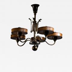 Five arm Art Deco chandelier - 4288429