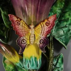 Fives Lille Majolica Butterfly Wall pocket - 4398236