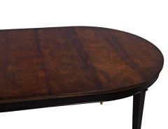 Flamed Mahogany Dining Table Hepplewhite Inspired - 1995104